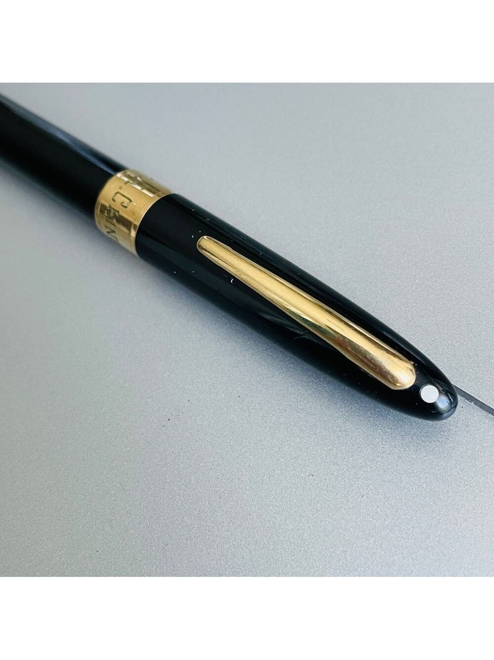 Vintage Sheaffer 14k Gold Valiant Touchdown Fountain Pen Autograph Perso… - Picture 7 of 13
